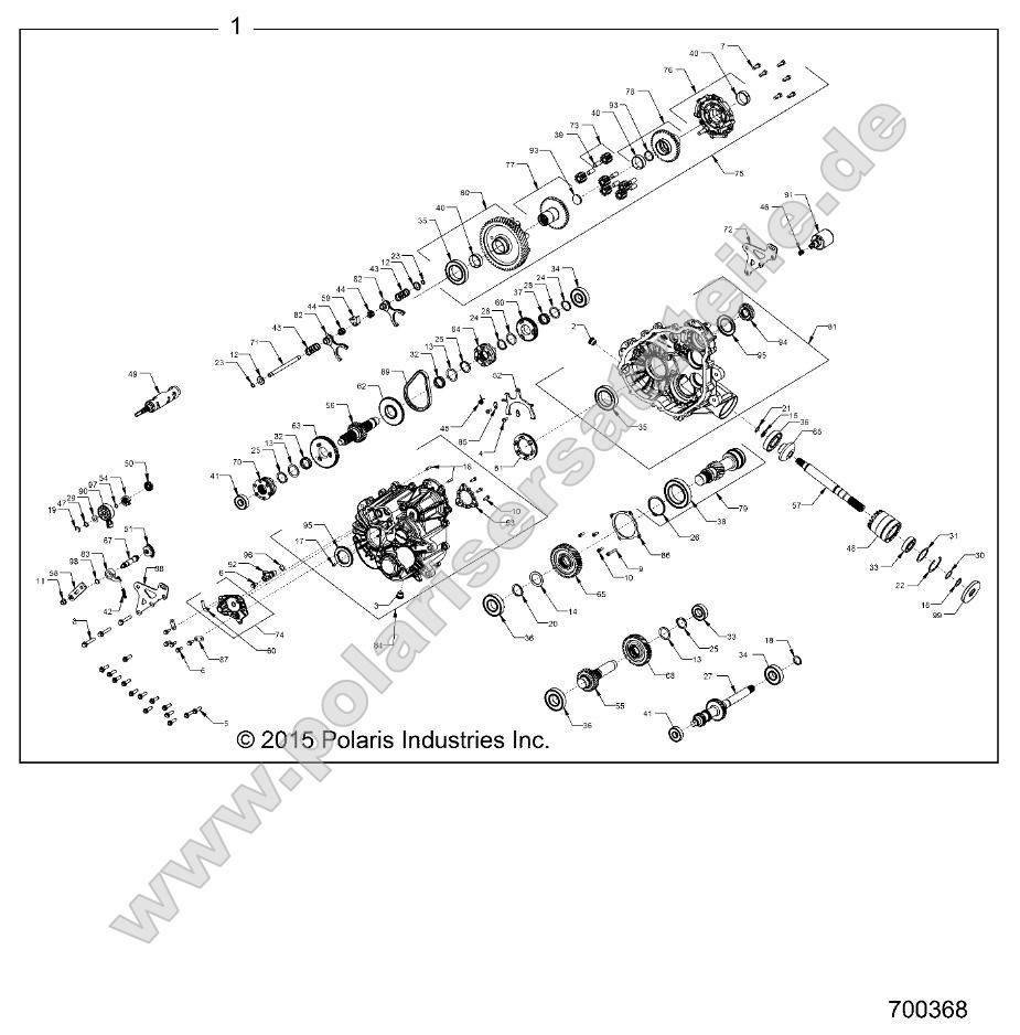 Drive Train, Main Gearcase Internals All Options (700368)