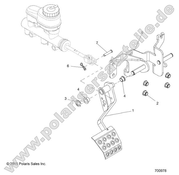 Brakes, Pedal and Master Cylinder Mounting