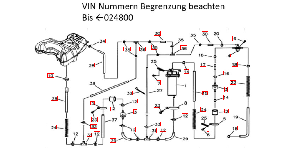 Benzinpumpe bis VIN 024800