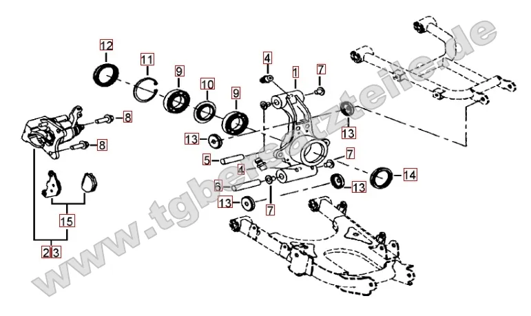 Hinterradachse Hinterradachse