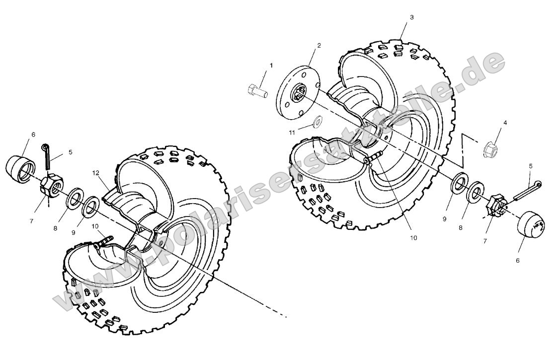 Rear and Middle Wheel