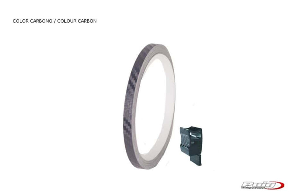 PUIG FALGENSTREIFEN 6 METER+APLIKATOR CARBON LOOK - 4542C