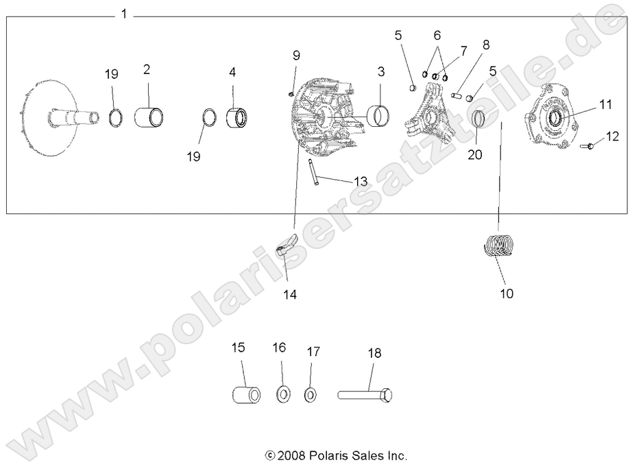 DRIVE TRAIN, PRIMARY CLUTCH