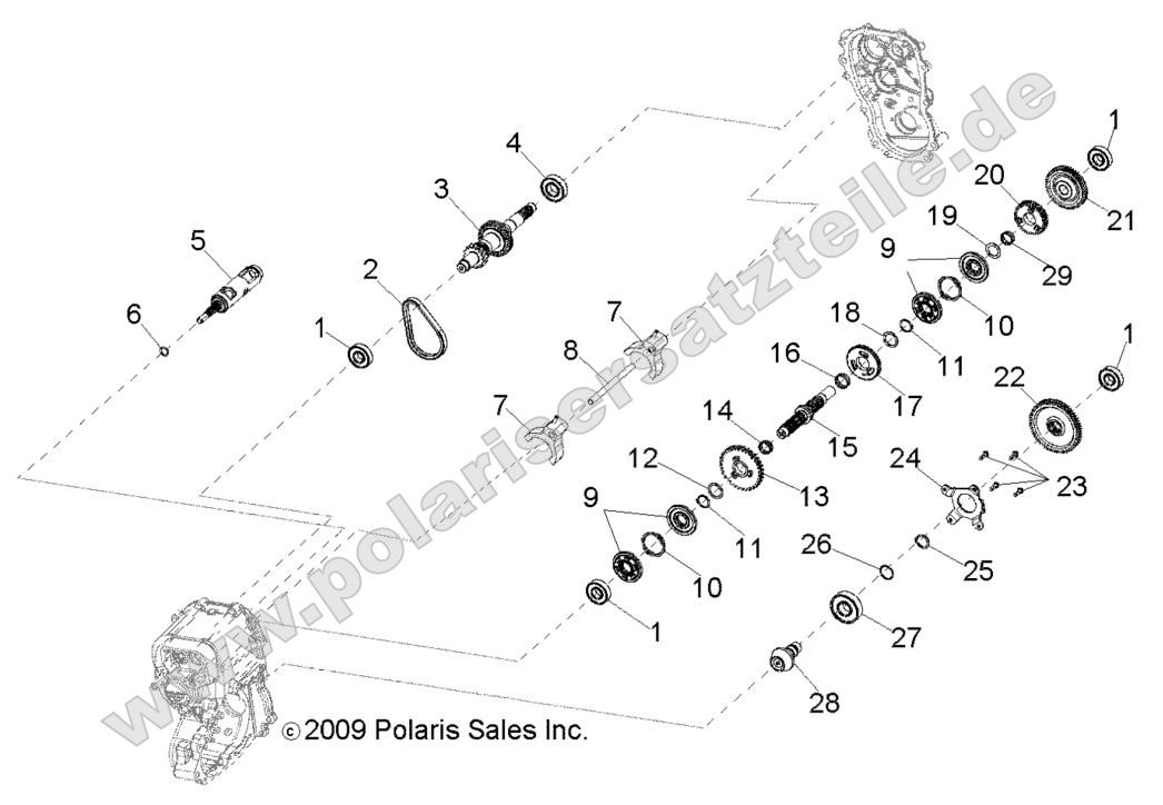 Drive Train, Main Gearcase Internal Drive Train, Main Gearcase Internal