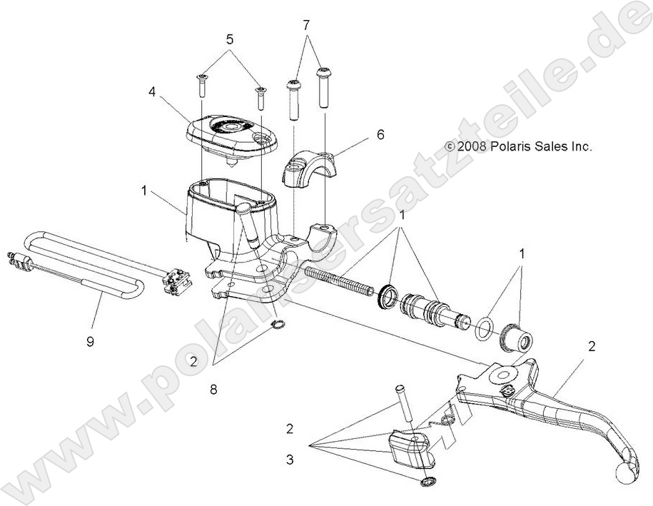 BRAKES, FRONT BRAKE LEVER and MASTER CYLINDER BRAKES, FRONT BRAKE LEVER and MASTER CYLINDER