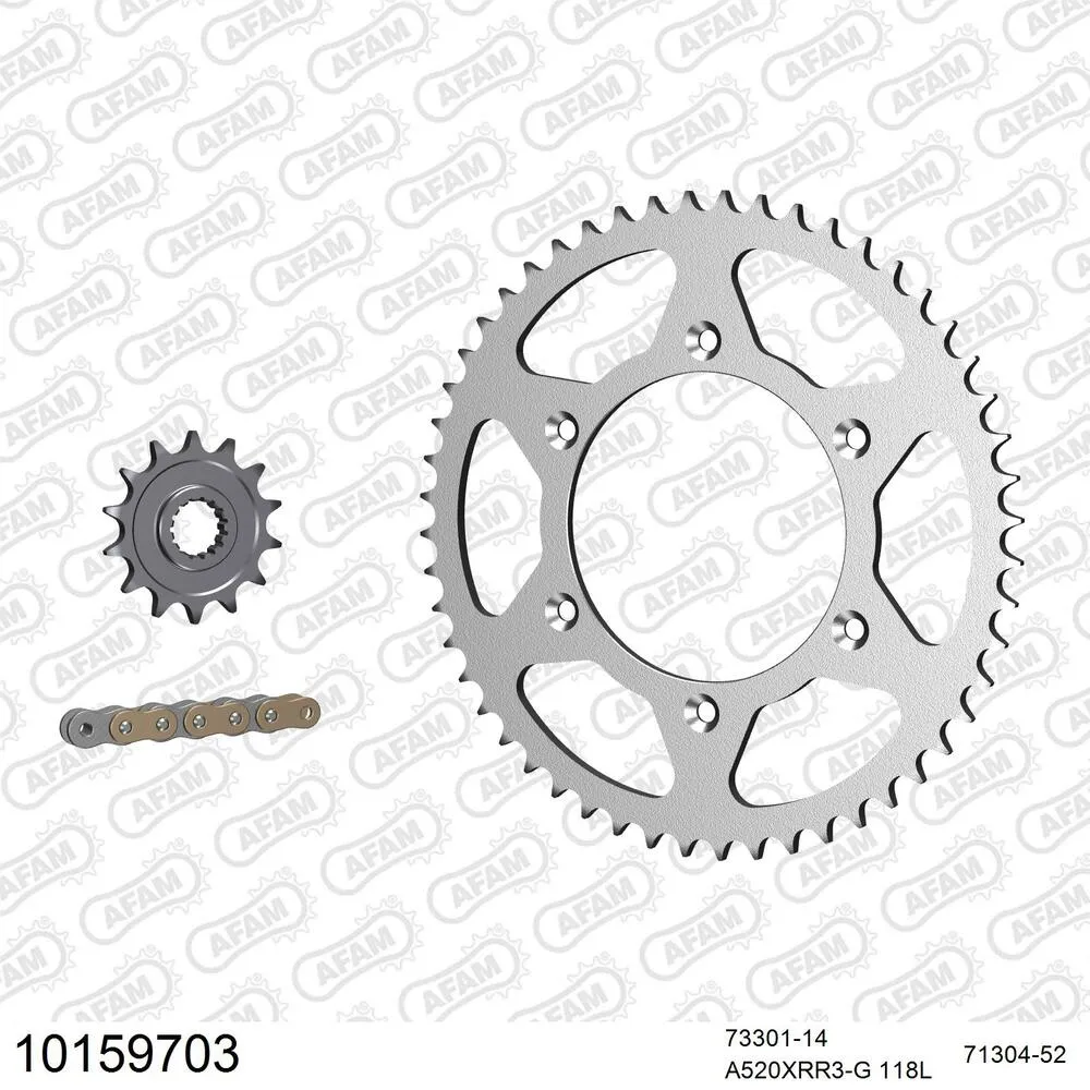 AFAM Kettensatz Stahl 520 XRR3-G 14x52 - Husaberg FE 501 2013-14 - 10159703