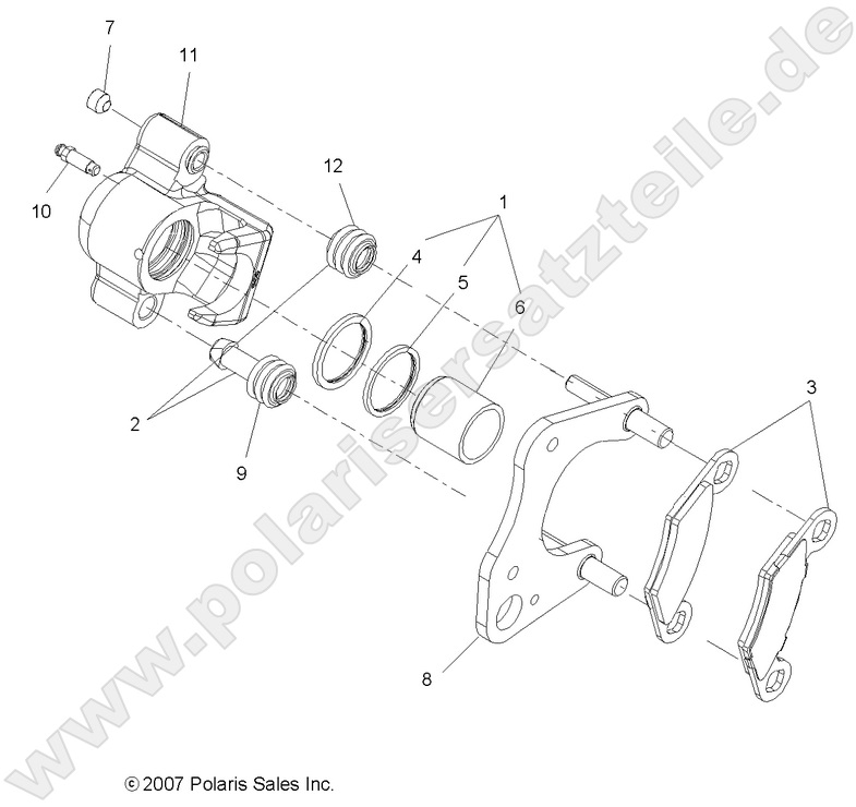 BRAKES, FRONT CALIPER BRAKES, FRONT CALIPER