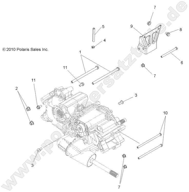 DRIVE TRAIN, MAIN GEARCASE MOUNTING DRIVE TRAIN, MAIN GEARCASE MOUNTING