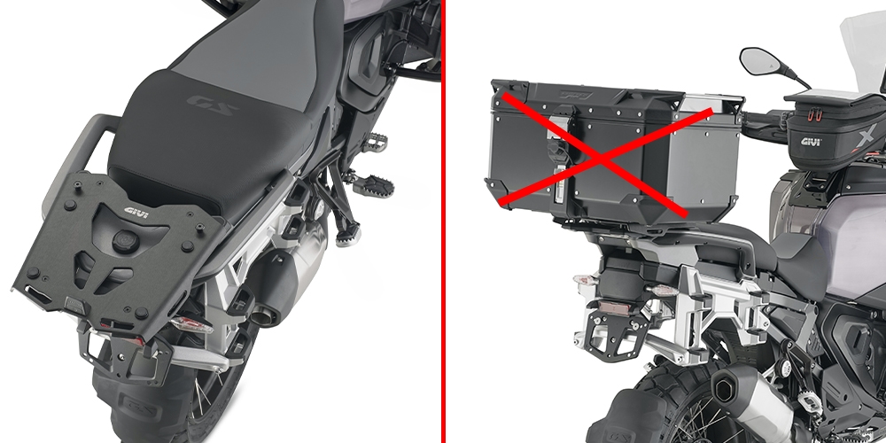 Givi Topcaseträger mit Alu Montageplatte für Monokey Koffer - BMW R 1300 GS / Adventure 2024-25