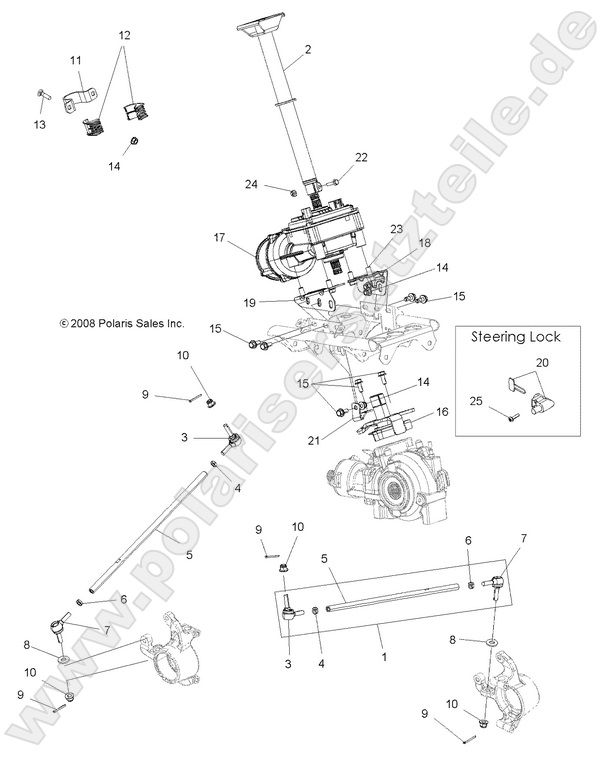 STEERING, STEERING POST ASM. STEERING, STEERING POST ASM.