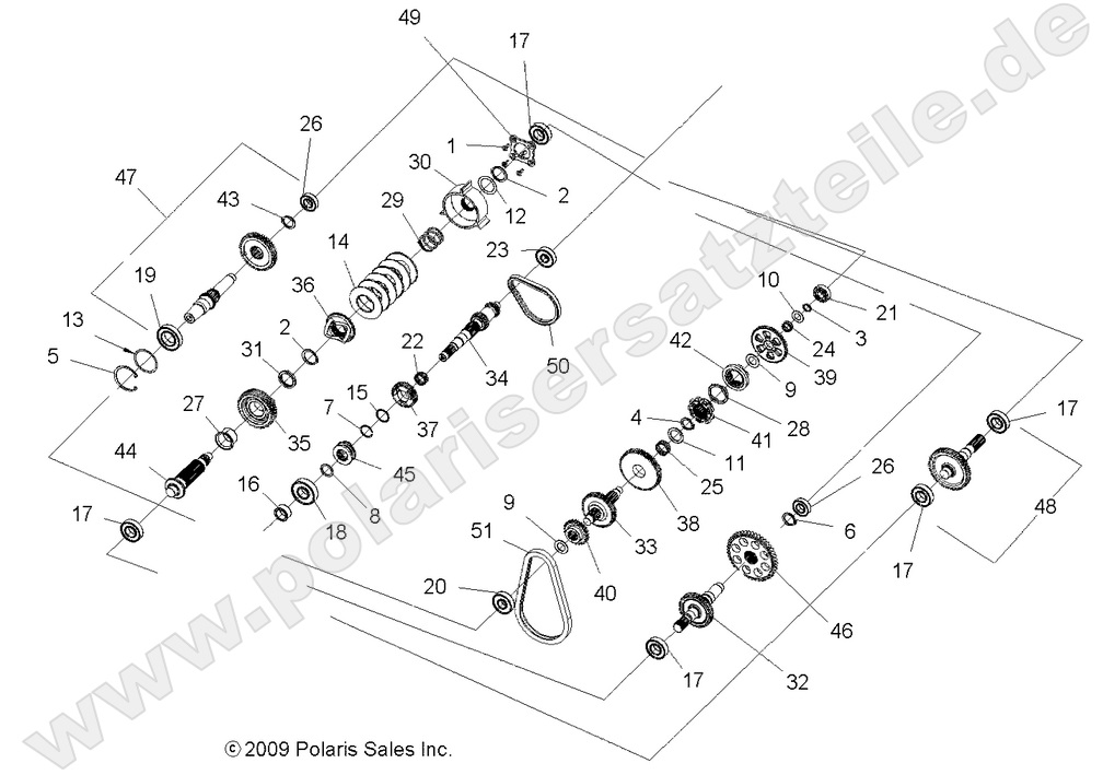 DRIVE TRAIN, MAIN GEARCASE INTERNALS DRIVE TRAIN, MAIN GEARCASE INTERNALS