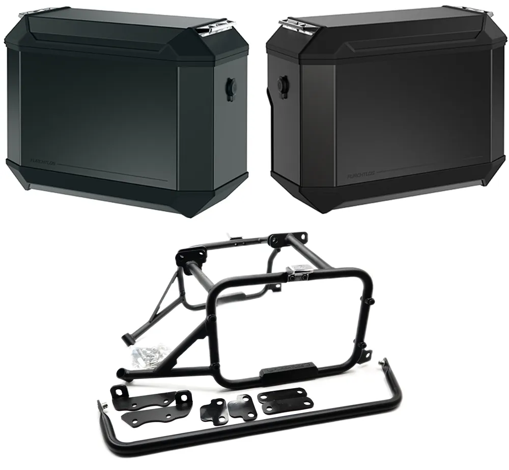 Furchtlos RANGER OFFSET Seitenkofferträger inkl. Seitenkoffer Set anthrazit - KTM 1290 Super Adventure R /S 2021-24