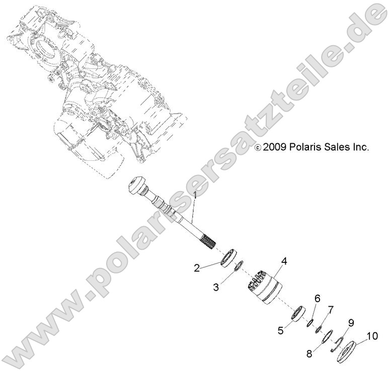 Drive Train, Main Gearcase Output Shaft