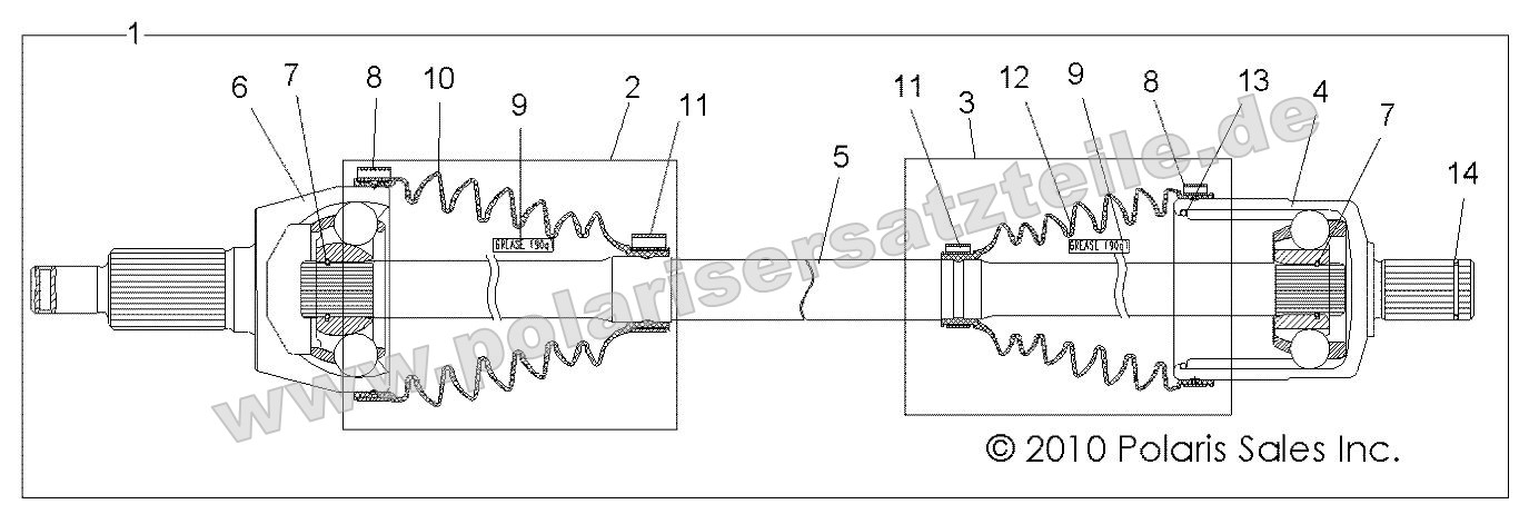 Drive Train, Front Drive Shaft Drive Train, Front Drive Shaft