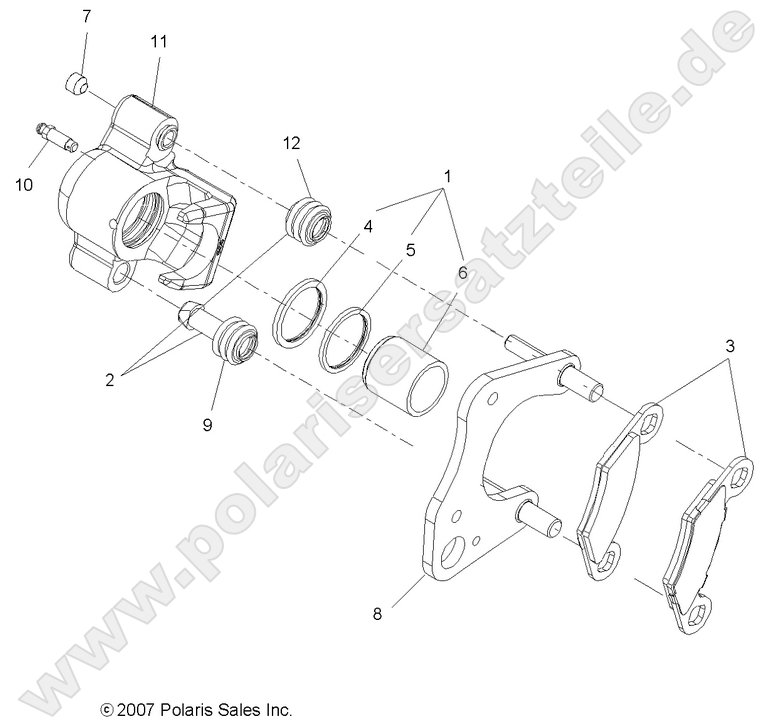 BRAKES, FRONT CALIPER BRAKES, FRONT CALIPER