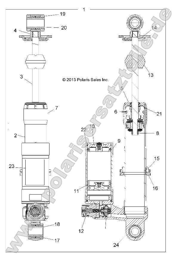 Suspension, Shock, Front (49ATVSHOCKFRT7044135) Suspension, Shock, Front (49ATVSHOCKFRT7044135)