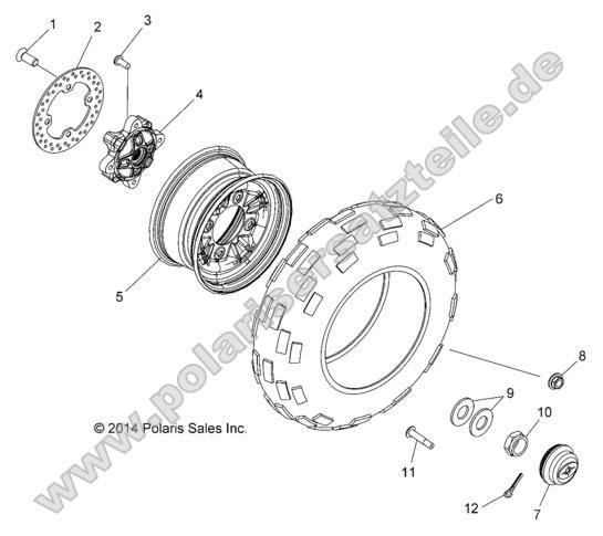 Wheels, Front (49RGRWHEELFRT15CREW) Wheels, Front (49RGRWHEELFRT15CREW)