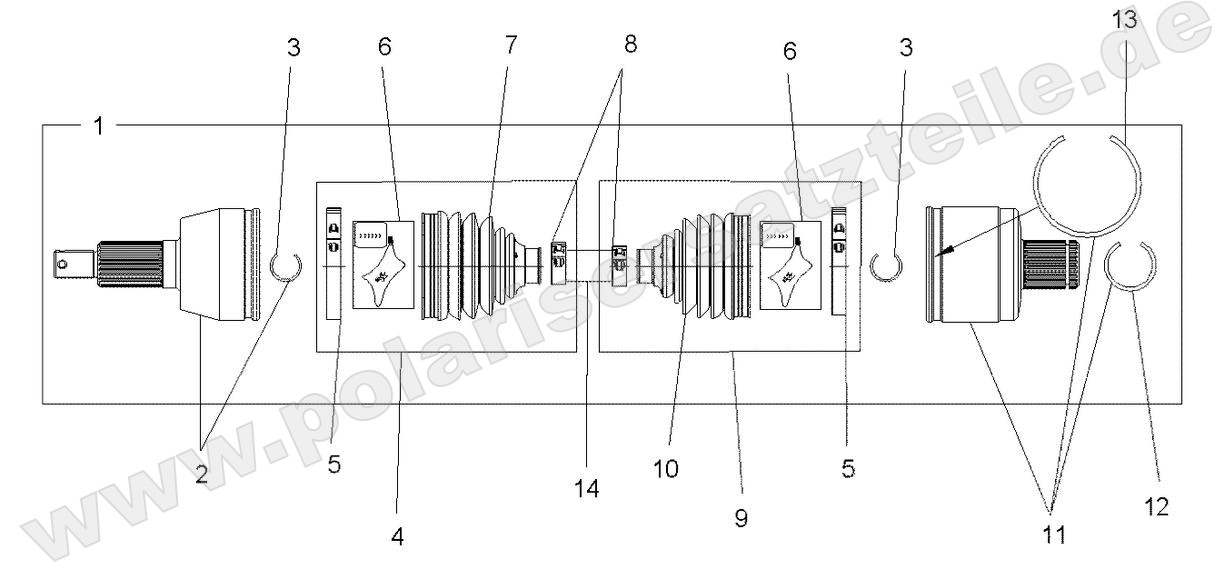 DRIVE TRAIN, DRIVE SHAFT, REAR DRIVE TRAIN, DRIVE SHAFT, REAR