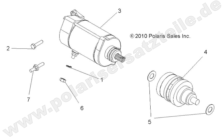 ENGINE, STARTING MOTOR