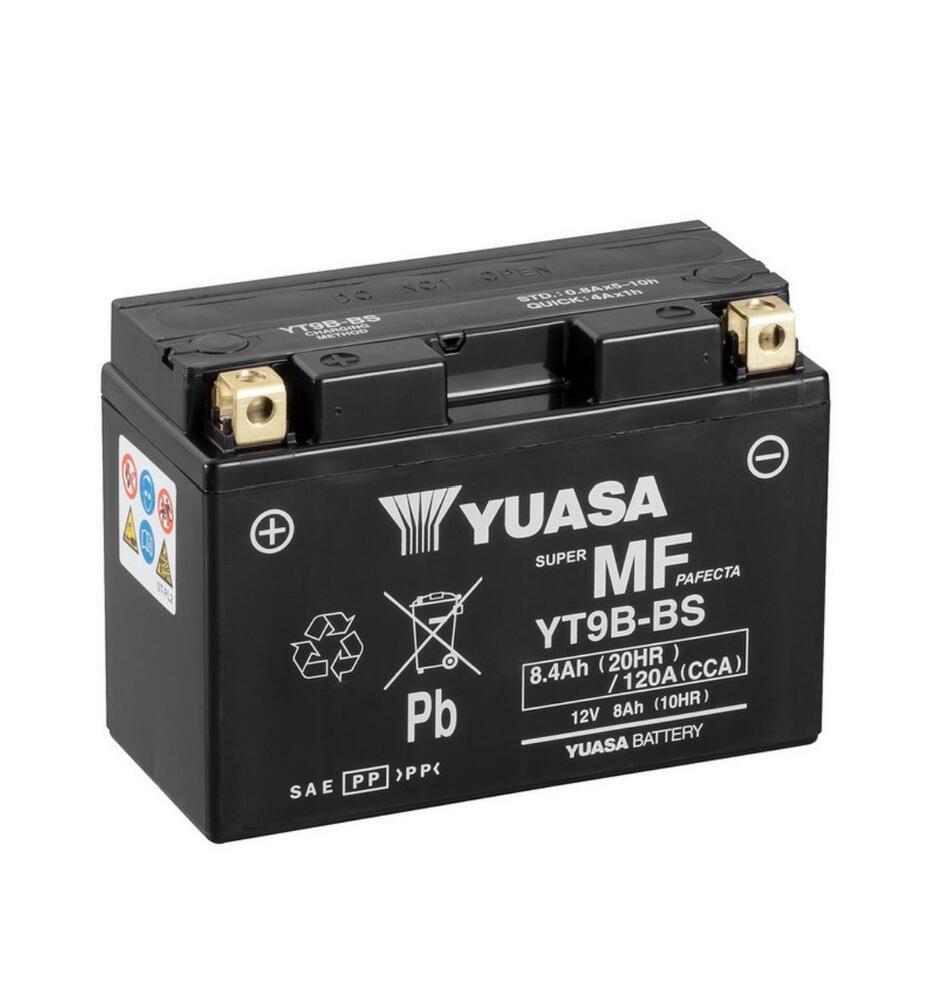 Yuasa_YT9B__YT9B_BS_AGM_Batterie_12V_8AH___Einbaufertig Yuasa YT9B / YT9B-BS AGM Batterie 12V 8AH - Einbaufertig (YT9B-4 NT9B-4)