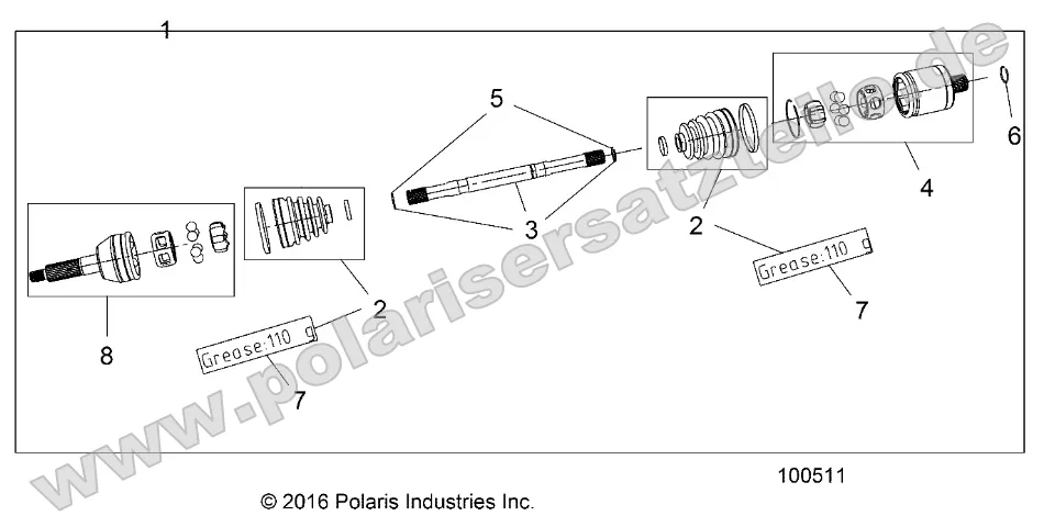 Drive Train, Rear Half Shaft Drive Train, Rear Half Shaft