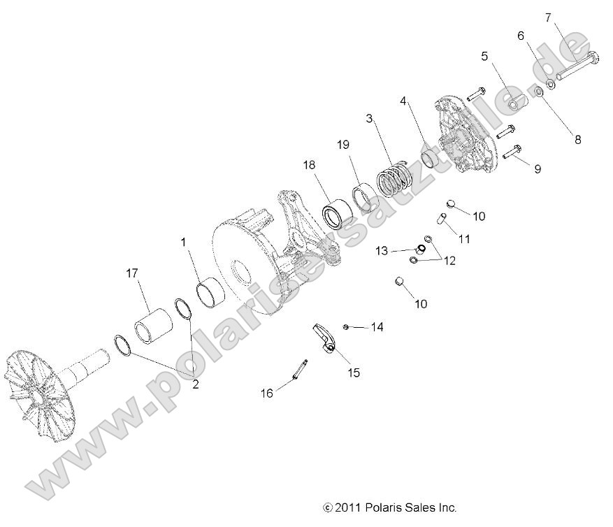Drive Train, Primary Clutch Drive Train, Primary Clutch