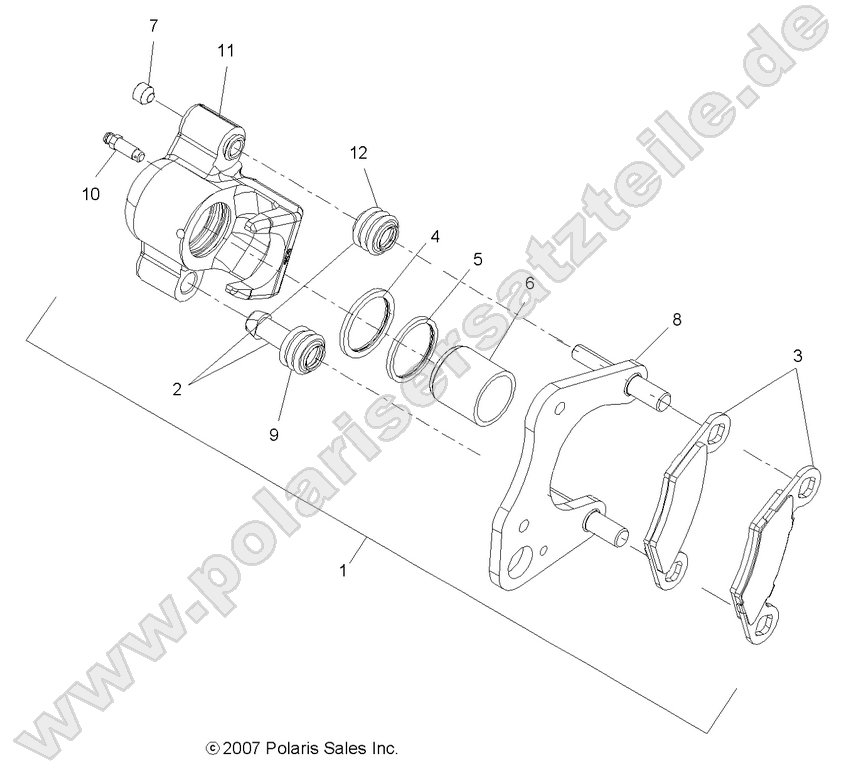 BRAKES, FRONT CALIPER BRAKES, FRONT CALIPER