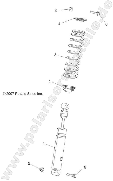 SUSPENSION, SHOCK, FRONT SUSPENSION, SHOCK, FRONT