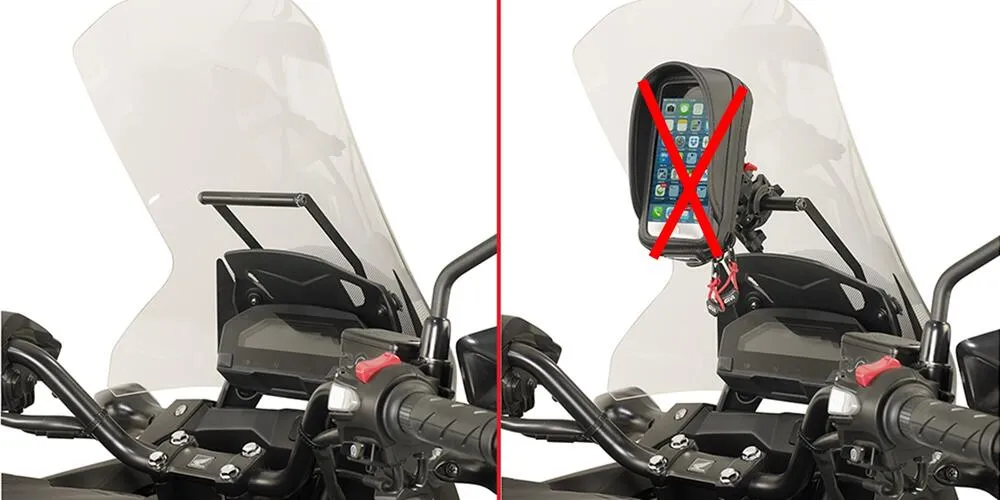 Givi-Querstange-fuer-Smartphone-Navihalterung-am-Windschild-Honda-NC-750-X-2016-20-2 Givi Querstange für Smartphone & Navihalterung am Windschild - Honda NC 750 X 2016-20
