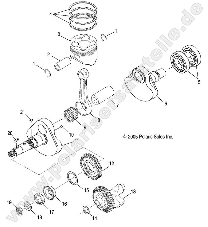 ENGINE, CRANKSHAFT and PISTON