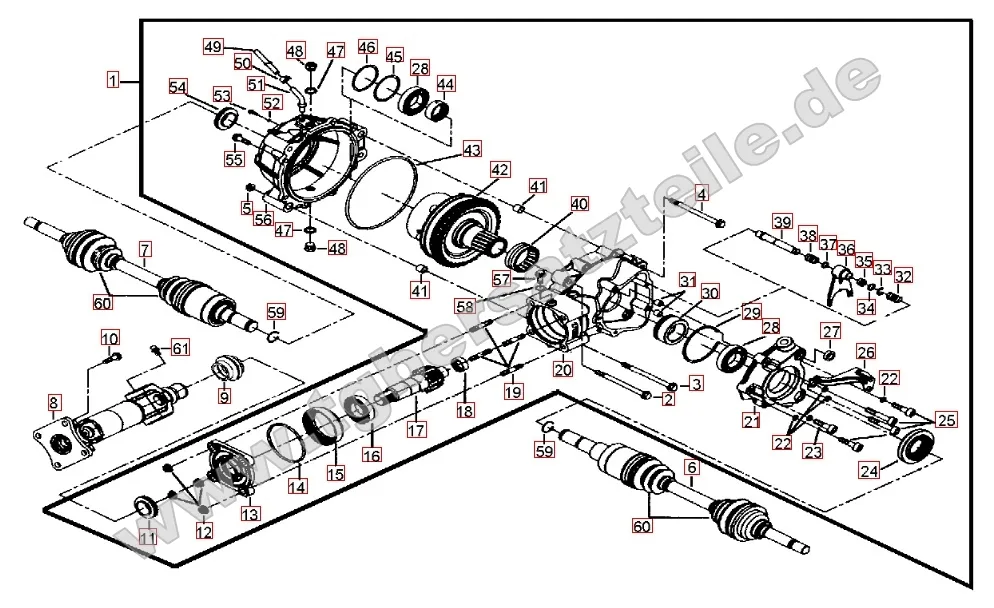 Differenzial hinten Differenzial hinten