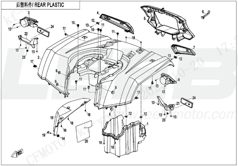 Verkleidung hinten schwarz Verkleidung hinten schwarz
