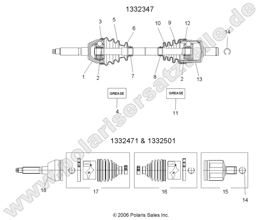 SHAFT, DRIVE, FRONT SHAFT, DRIVE, FRONT