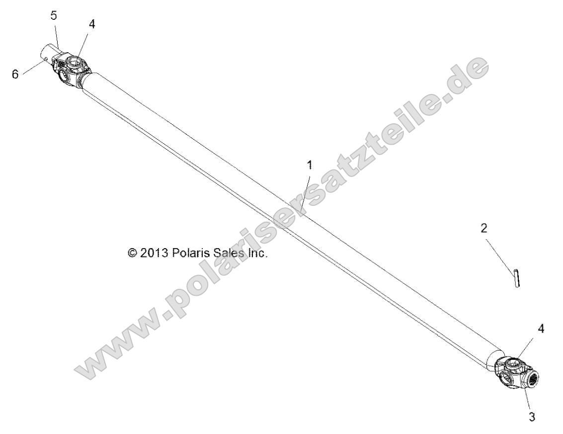 Drive Train, Front Prop Shaft Drive Train, Front Prop Shaft