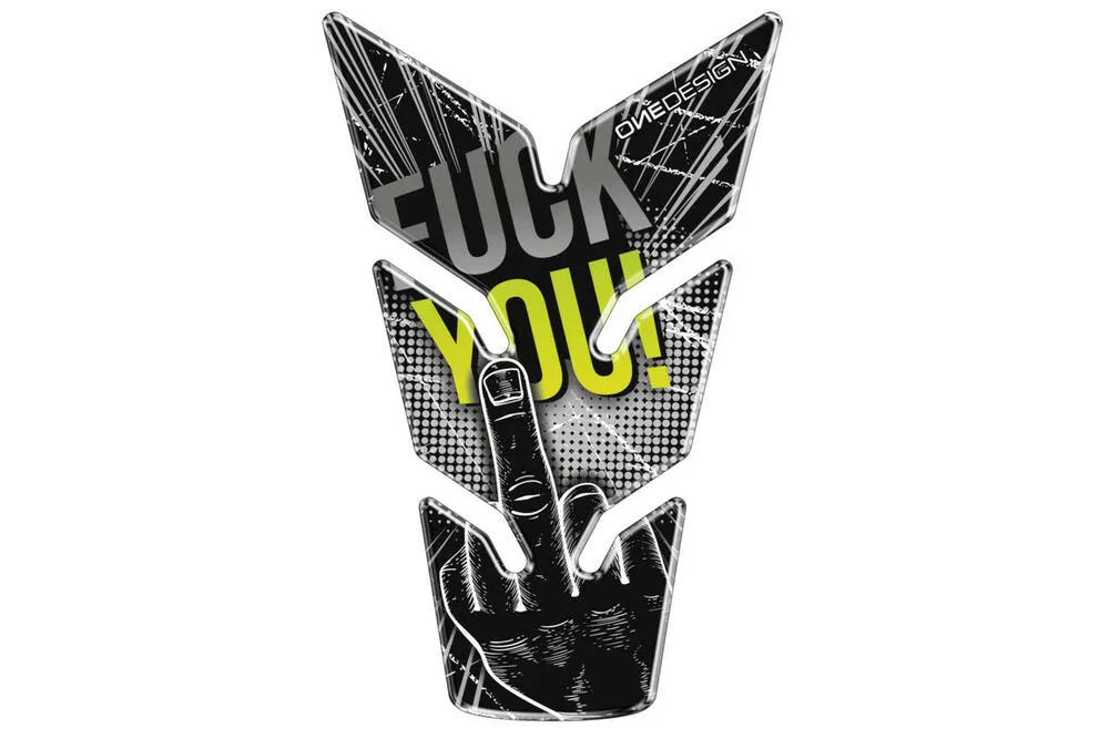 PUIG TANK PAD SKULL F-YOU C/SCHWARZ - 20596N