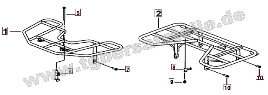 Gepäckträger vorne und hinten