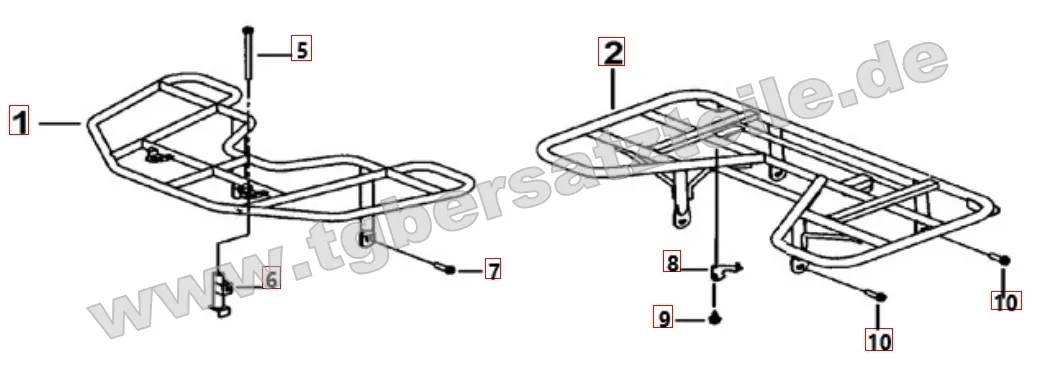 Gepäckträger vorne und hinten Gepäckträger vorne und hinten