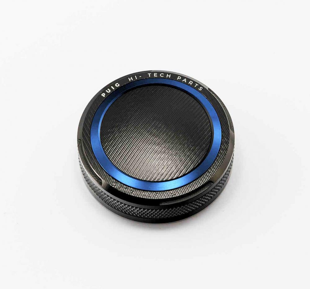 Puig_Abdeckung_Bremsfluessigkeitsbehaelter_Rund_56_mm___schwarz_blau__9264A Puig Abdeckung Bremsflüssigkeitsbehälter Rund 56 mm - schwarz/blau