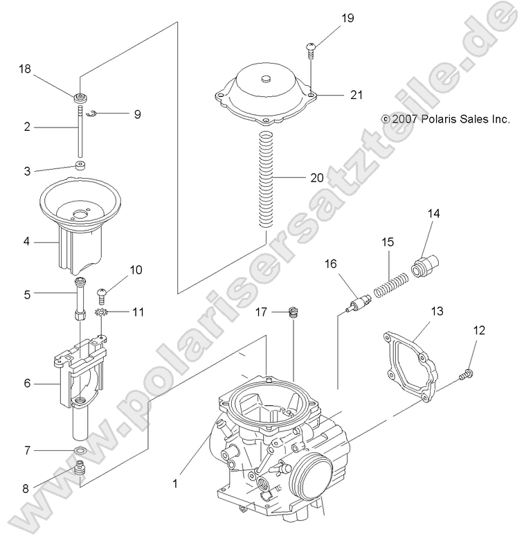 ENGINE, CARBURETOR UPPER ENGINE, CARBURETOR UPPER