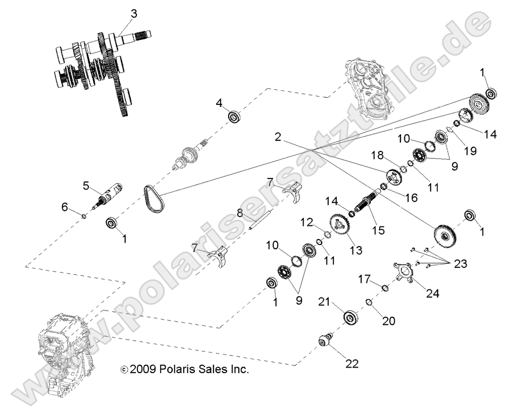 Gearcase, Internal Gearcase, Internal
