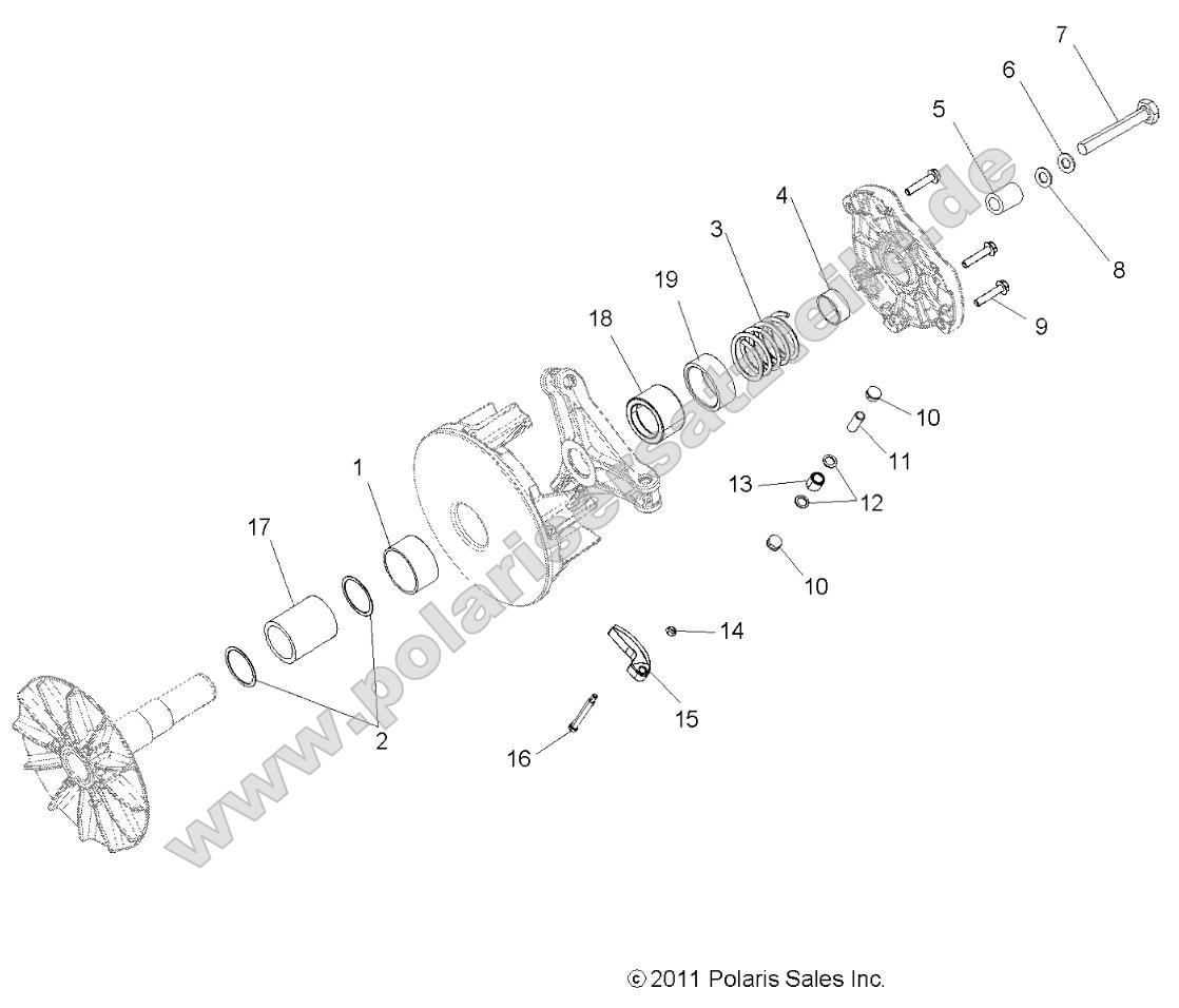 Drive Train, Primary Clutch Drive Train, Primary Clutch