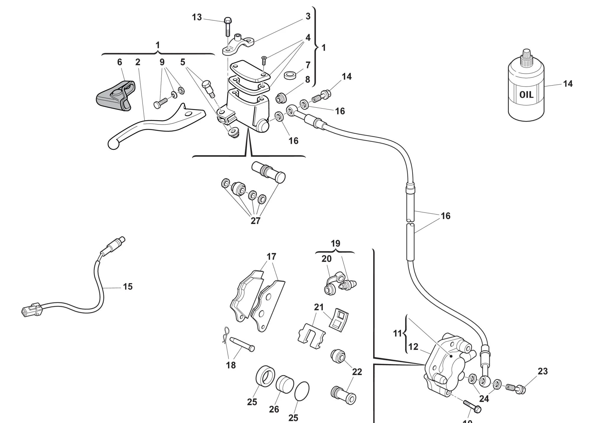 Bremssystem vorne RS Enduro Bremssystem vorne RS Enduro