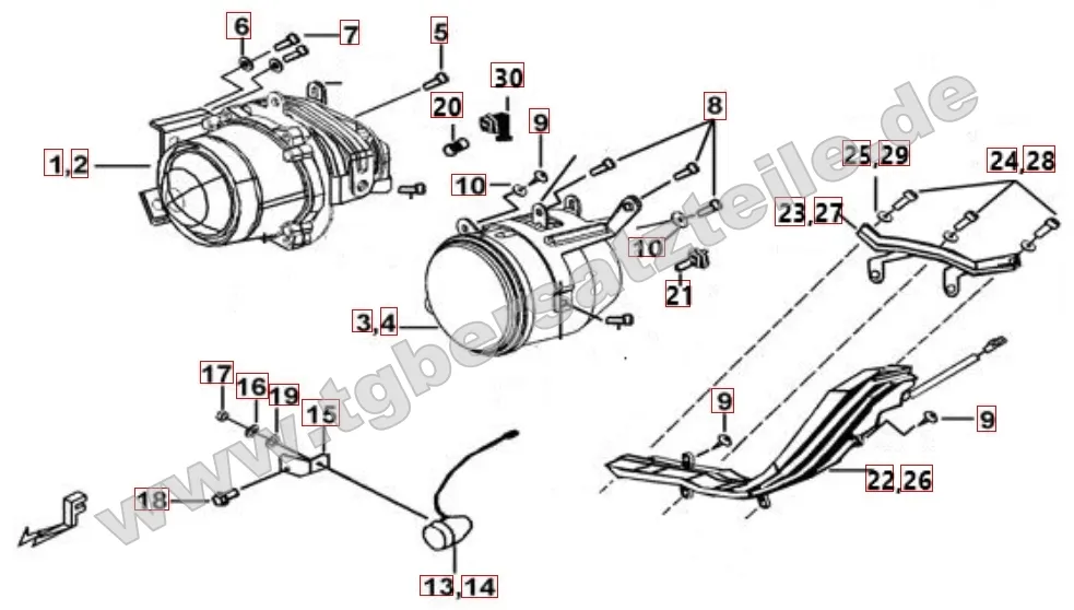 Scheinwerfer - Blinker vorne