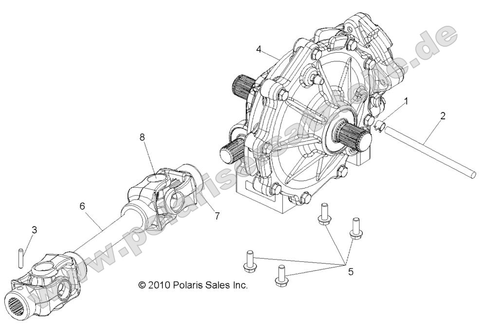 DRIVE TRAIN, MID GEARCASE MOUNTING