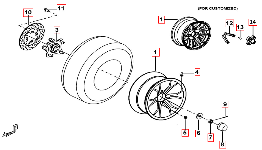 Hinterrad (kundenspez.)