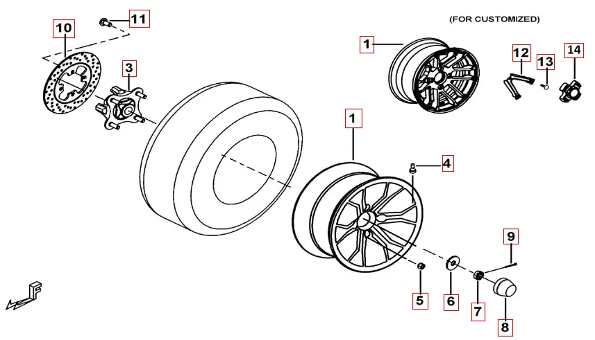 Hinterrad (kundenspez.) Hinterrad (kundenspez.)