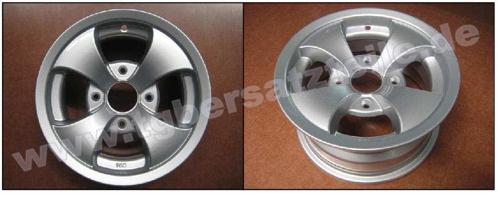 Alufelge vo. und hi. 12" silber