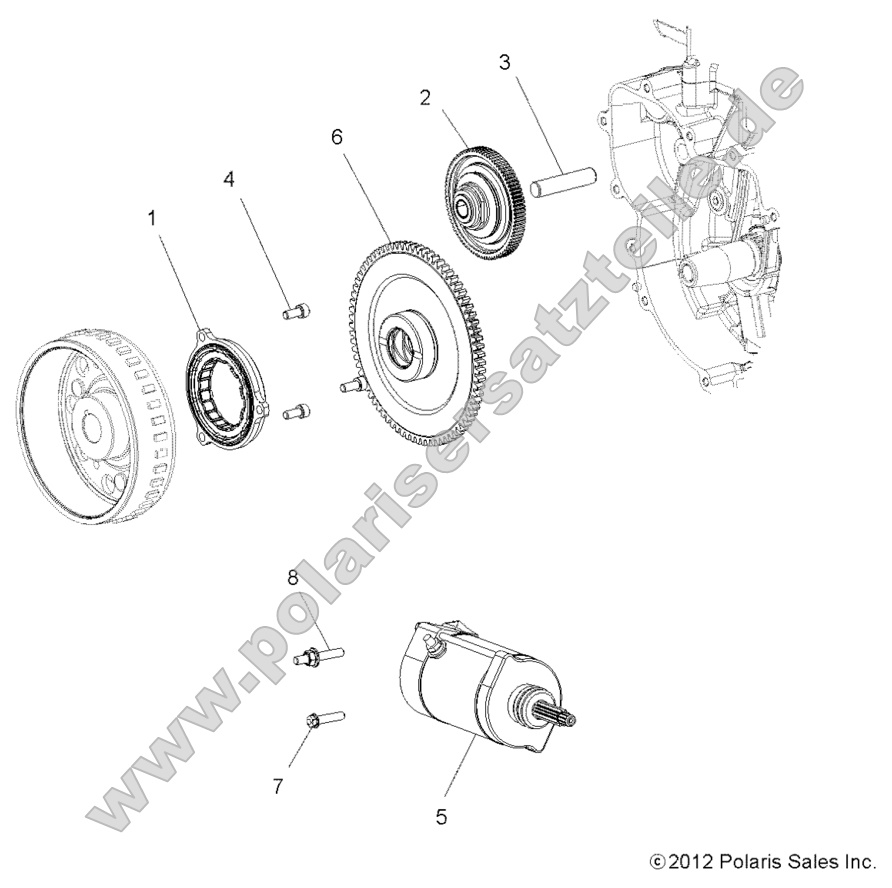 Engine, Starter and Drive