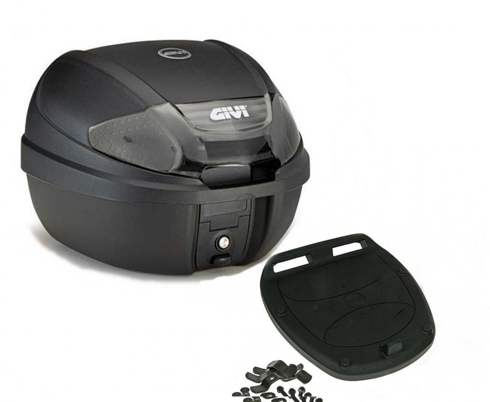 Givi_Monolock_E300NT___Grundplatte Givi Monolock Topcase E300 NT - 30 Liter - schwarz inkl. Montagekit