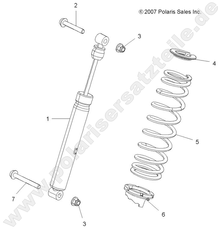 SUSPENSION, SHOCK, REAR